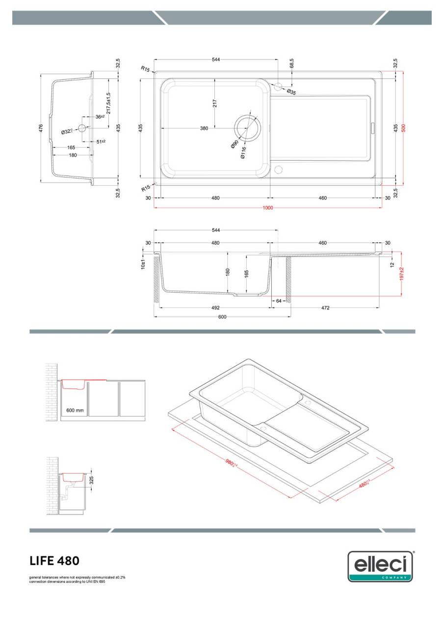 elleci life 480 g62 mosogatótálca 25557