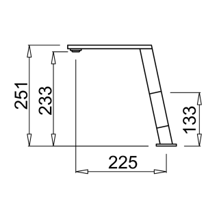 Elleci OUTLET - Csaptelep Blade Keratek K96 White - Kiállított bemutató termék! - Kifutó termék!