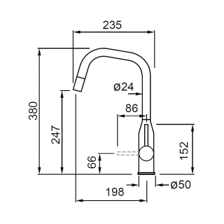 Elleci - Csaptelep Dora Plus K93 Dove Grey