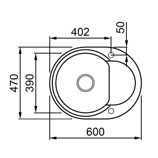 elleci easy round 600 g40 mosogatótálca 