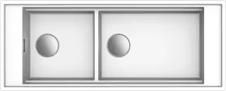 ELLECI - Mosogatótálca Mixology 590 K96 White inox tartozékokkal