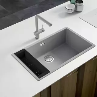 ELLECI - Gyümölcsmosó kosár műanyag 418 Fekete