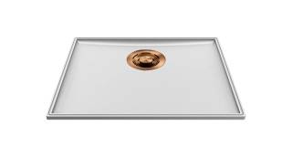 ELLECI - Mosogatótálca medencefenék Essenza 50 K96 White bronz tartozékokkal