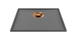 ELLECI - Mosogatótálca medencefenék Essenza 50 K99 Concrete bronz tartozékokkal