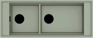 ELLECI - Mosogatótálca Mixology 590 K82 Sage fekete tartozékokkal