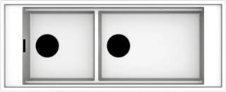 ELLECI - Mosogatótálca Mixology 590 K96 White fekete tartozékokkal