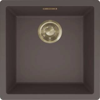 ELLECI - Mosogatótálca Zen-F 102 K87 Cocoa arany tartozékokkal