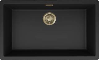 ELLECI - Mosogatótálca Zen-F 130 K86 Black arany tartozékokkal