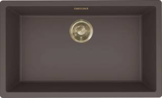 ELLECI - Mosogatótálca Zen-F 130 K87 Cocoa arany tartozékokkal