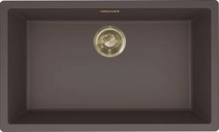 ELLECI - Mosogatótálca Zen 130 K87 Cocoa arany tartozékokkal