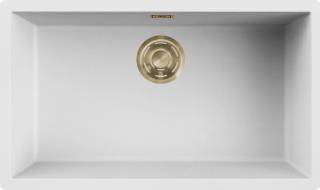 ELLECI - Mosogatótálca Zen-F 130 K96 White arany tartozékokkal