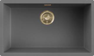 ELLECI - Mosogatótálca Zen-F 130 K99 Concrete arany tartozékokkal