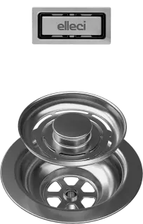 ELLEC I- Flow szűrő és slim túlfolyó egymedencés mosogatókhoz inox 