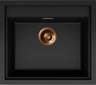 ELLECI - Mosogatótálca Sintesi 105 Keratek K86 Black bronz tartozékokkal