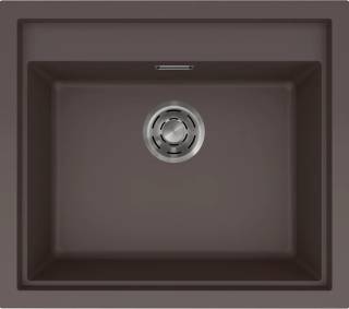 ELLECI - Mosogatótálca Sintesi 105 Keratek K87 Cocoa inox tartozékokkal