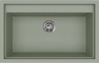 ELLECI - Mosogatótálca Sintesi 130 Keratek K82 Sage Green inox tartozékokkal