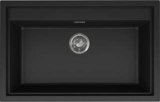 ELLECI - Mosogatótálca Sintesi 130 Keratek K86 Black inox tartozékokkal