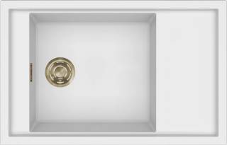 ELLECI - Mosogatótálca Sintesi 305 K96 White arany tartozékokkal