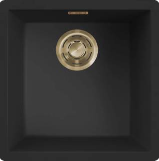 ELLECI - Mosogatótálca Zen-F 102 K86 Black arany tartozékokkal