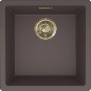 ELLECI - Mosogatótálca Zen 102 K87 Cocoa arany tartozékokkal