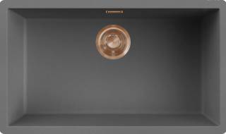 ELLECI - Mosogatótálca Zen 130 K99 Concrete bronz tartozékokkal