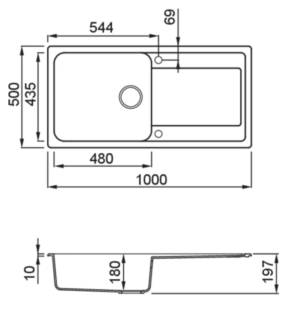 elleci life 480 g59 mosogatótálca