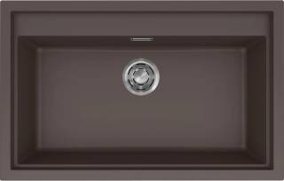ELLECI - Mosogatótálca Sintesi 130 Keratek K87 Cocoa inox tartozékokkal