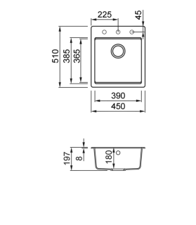 elleci LG210248 mosogatótálca