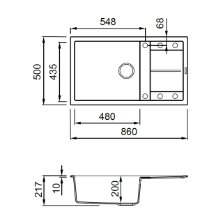 elleci unico 410 g62 mosogatótálca