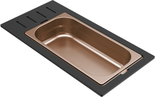 ELLECI- Tároló edény egyrészes gourmet 433 bronz HPL kerettel