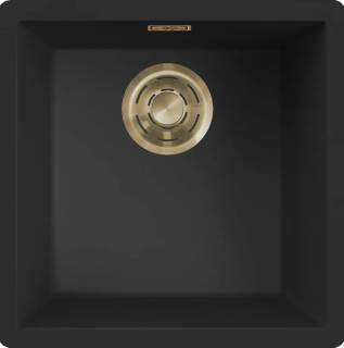 ELLECI - Mosogatótálca Zen 102 K86 Black arany tartozékokkal