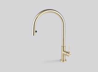 FALMEC - Csaptelep Trevi Round Szálcsiszolt halvány arany - Kiállított bemutató termék!