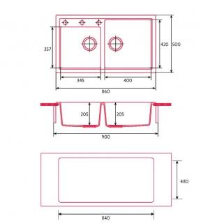 nodor 4072 fehér mosogatótálca