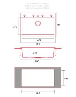 nodor 4080 mosogatótálca