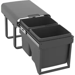 EKOTECH - Beépíthető hulladékgyűjtő EKKO FRONT 40 2x15 liter