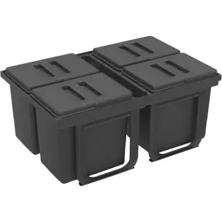 EKOTECH - Beépíthető hulladékgyűjtő JAZZ 75 4x12 liter+1x3 liter ÚJ 2026