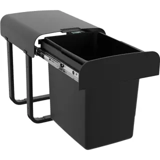 EKOTECH - Beépíthető hulladékgyűjtő ALADIN 40 BLACK BIO 1x15 liter