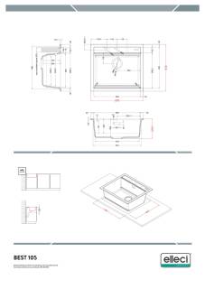 elleci best 105 workstation g62 mosogatótálca 