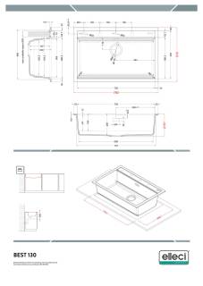 elleci best 130 workstation g40 mosogatótálca