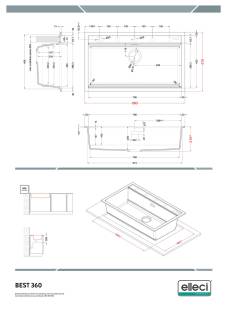 elleci best 360 workstation g40 mosogatótálca 