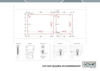 elleci quadra 210 g48 munkalap alá szerelhető mosogatótálca 