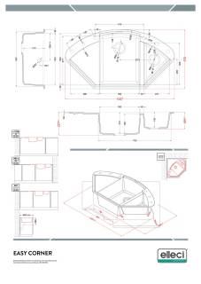 elleci easy corner g43 mosogatótálca 