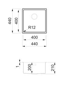 elleci esprit 400 inox mosogatótálca