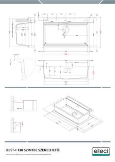 elleci best-f 130 k96 keratek mosogatótálca