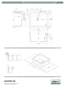 elleci quadra 105 automata k86 keratek mosogatótálca 