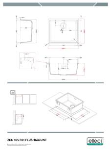 elleci zen-f 105 limited edition k96 keratek mosogatótálca 