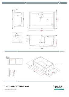 elleci zen 130-f k99 keratek mosogatótálca 