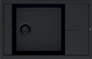 ELLECI - Mosogatótálca Unico 305 K86 Black fekete tartozékokkal